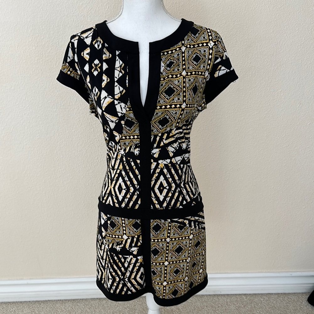 BCBGMaxAzria Daly Golden Canary Dress